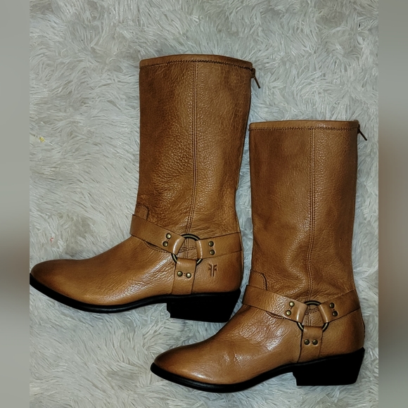 Frye Boots - Yth 3.5 (Woman 6) - Brown Leather Boots - EUC - Style 3496064WHS - Picture 7 of 13